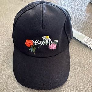 Female Black Off White Hat